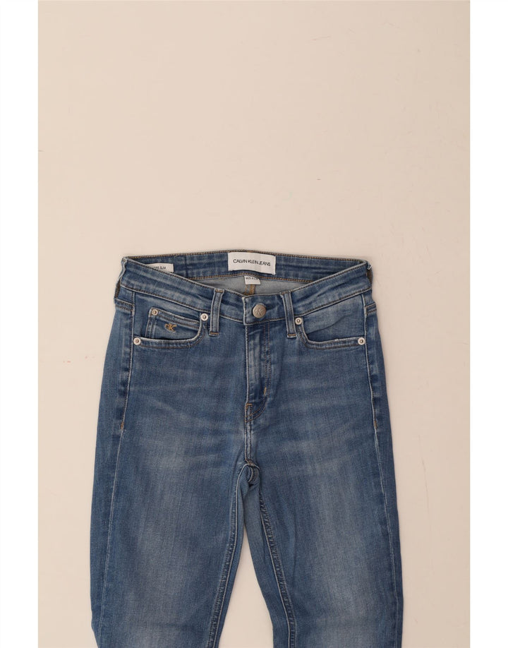 CALVIN KLEIN Womens Slim Jeans W25 L26 Blue Vintage Calvin Klein and Second-Hand Calvin Klein from Messina Hembry 