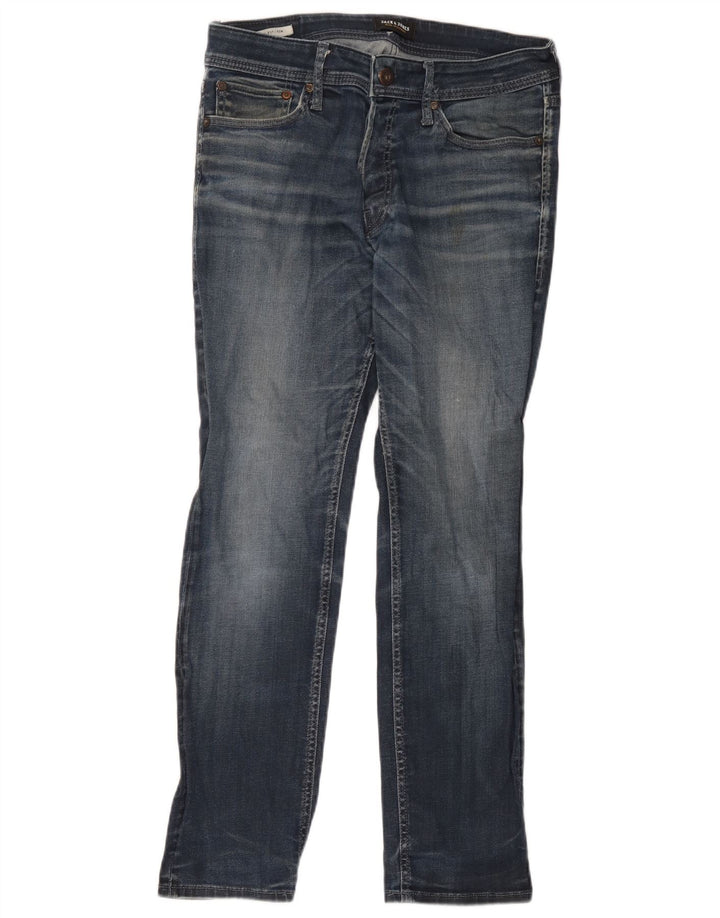 Jack & Jones Mens Tim Slim Jeans W33 L32 Blue