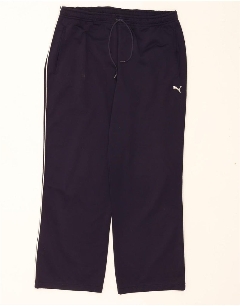 PUMA Womens Tracksuit Trousers UK 12 Medium  Navy Blue Vintage Puma and Second-Hand Puma from Messina Hembry 
