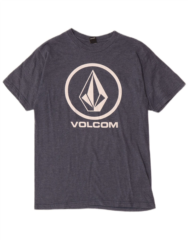Volcom Mens Graphic T-Shirt Top Medium Navy Blue