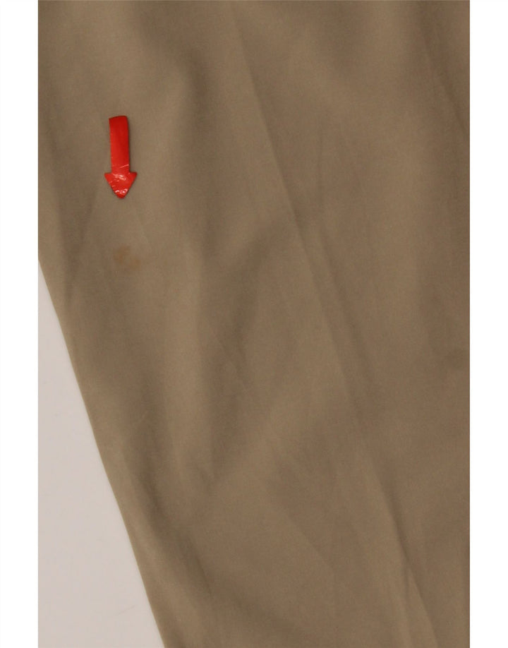 Izod Womens Straight Chino Trousers W32 L30 Beige Polyester