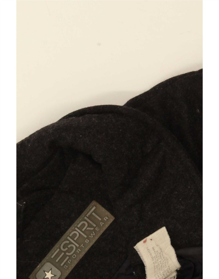Esprit Womens Oversized Padded Jacket UK 10 Small Black Nylon