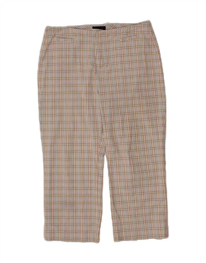 DOCKERS Womens Straight Casual Trousers W28 L21  Blue Check Vintage Dockers and Second-Hand Dockers from Messina Hembry 