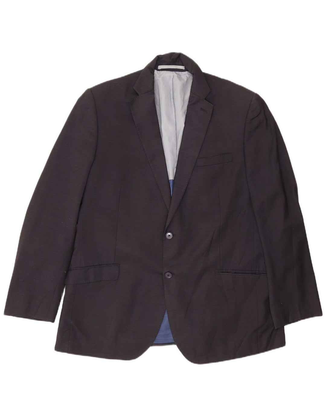 Marks & Spencer Mens 2 Button Regular Fit Blazer Jacket EU 54 XL Navy Blue