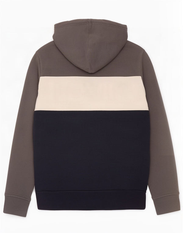 Levi's Mens Graphic Hoodie Jumper Small Grey Colourblock Cotton