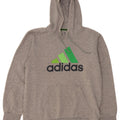 Adidas Mens Graphic Hoodie Jumper Medium Grey