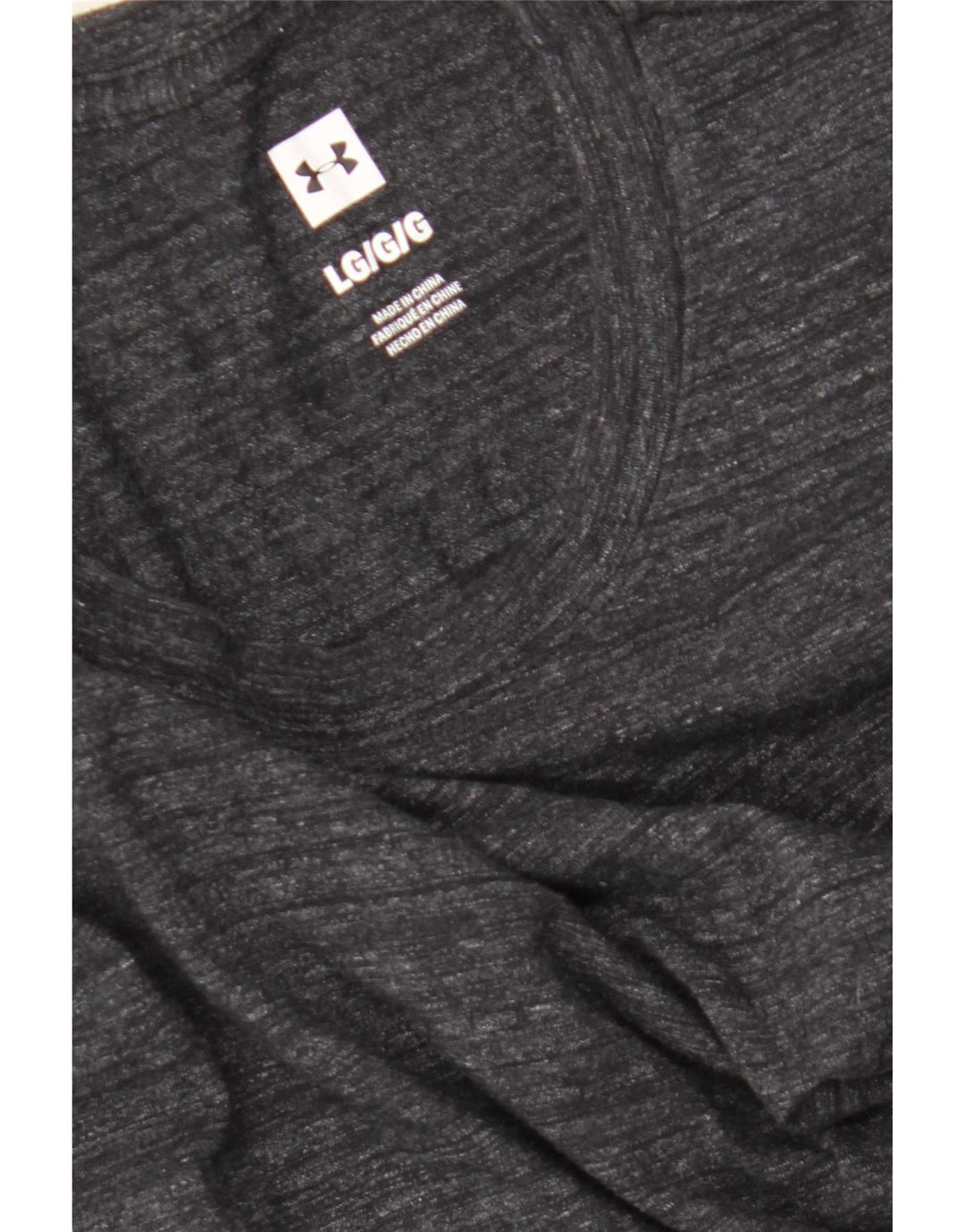 Under Armour Mens Top Long Sleeve Large Grey Flecked