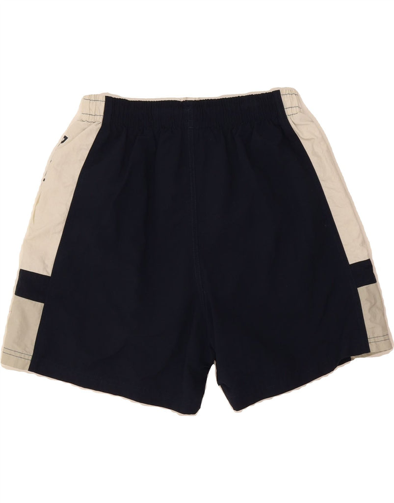 REEBOK Mens Swimming Shorts Medium  Navy Blue Colourblock Polyamide Vintage Reebok and Second-Hand Reebok from Messina Hembry 