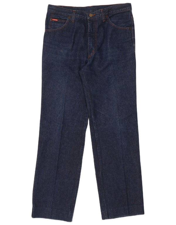 Carrera Mens Straight Jeans W34 L31 Navy Blue Cotton