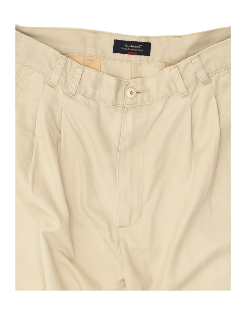 ROY ROGERS Mens Pegged Chino Shorts W34 Large Beige Cotton | Vintage Roy Rogers | Thrift | Second-Hand Roy Rogers | Used Clothing | Messina Hembry 