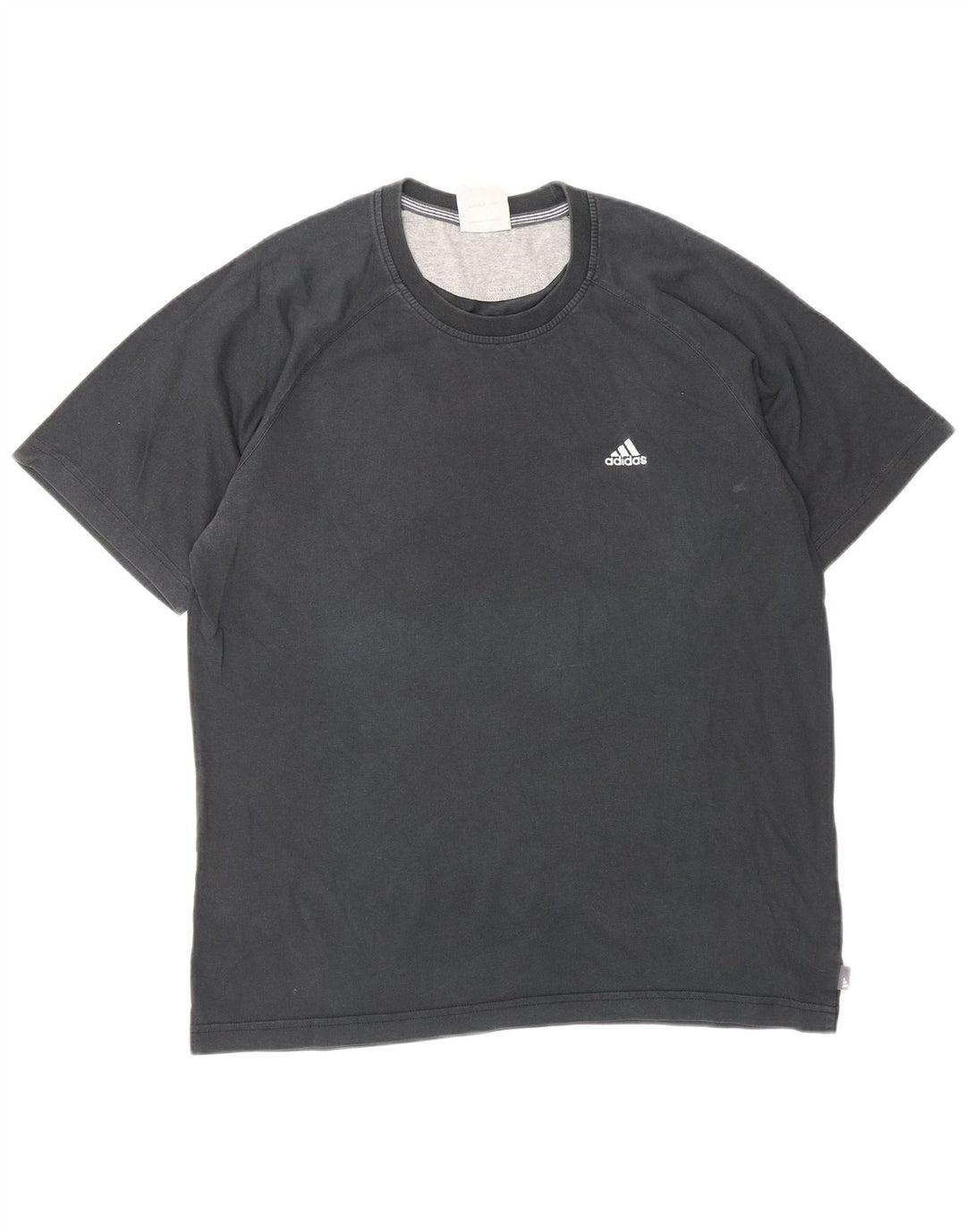 ADIDAS Mens T-Shirt Top Medium Black Cotton
