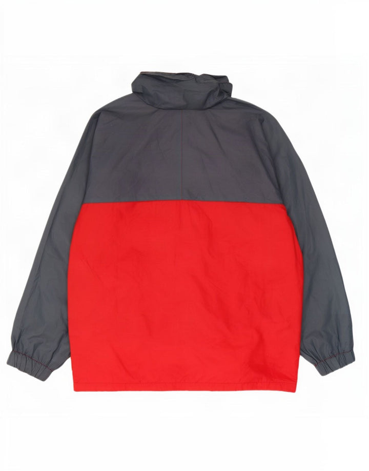Brugi Mens Hooded Tracksuit Top Jacket Medium Grey Colourblock Polyamide