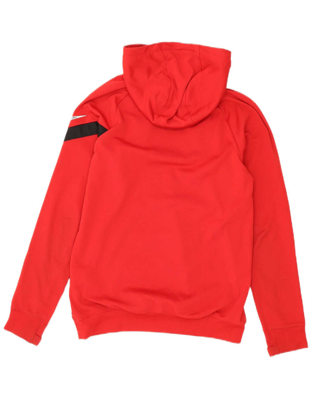 Nike Mens Slim Fit Hoodie Jumper Small Red Colourblock Polyester