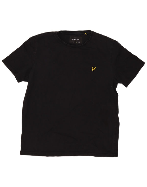 LYLE & SCOTT Mens T-Shirt Top Large Black