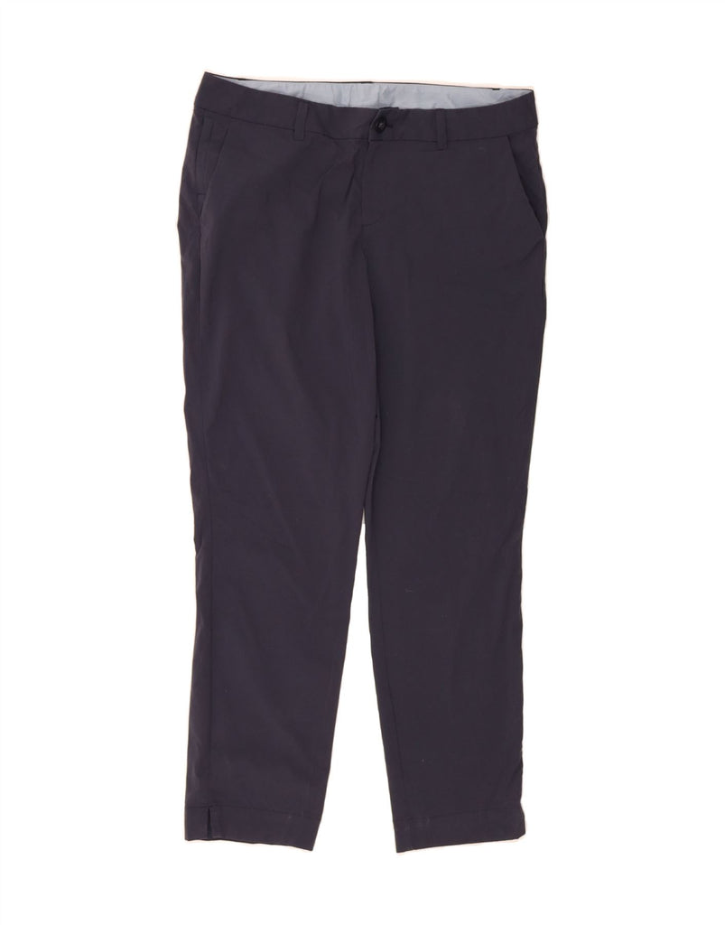 EDDIE BAUER Womens Slim Chino Trousers US 10 Large W32 L28 Navy Blue Nylon Vintage Eddie Bauer and Second-Hand Eddie Bauer from Messina Hembry 