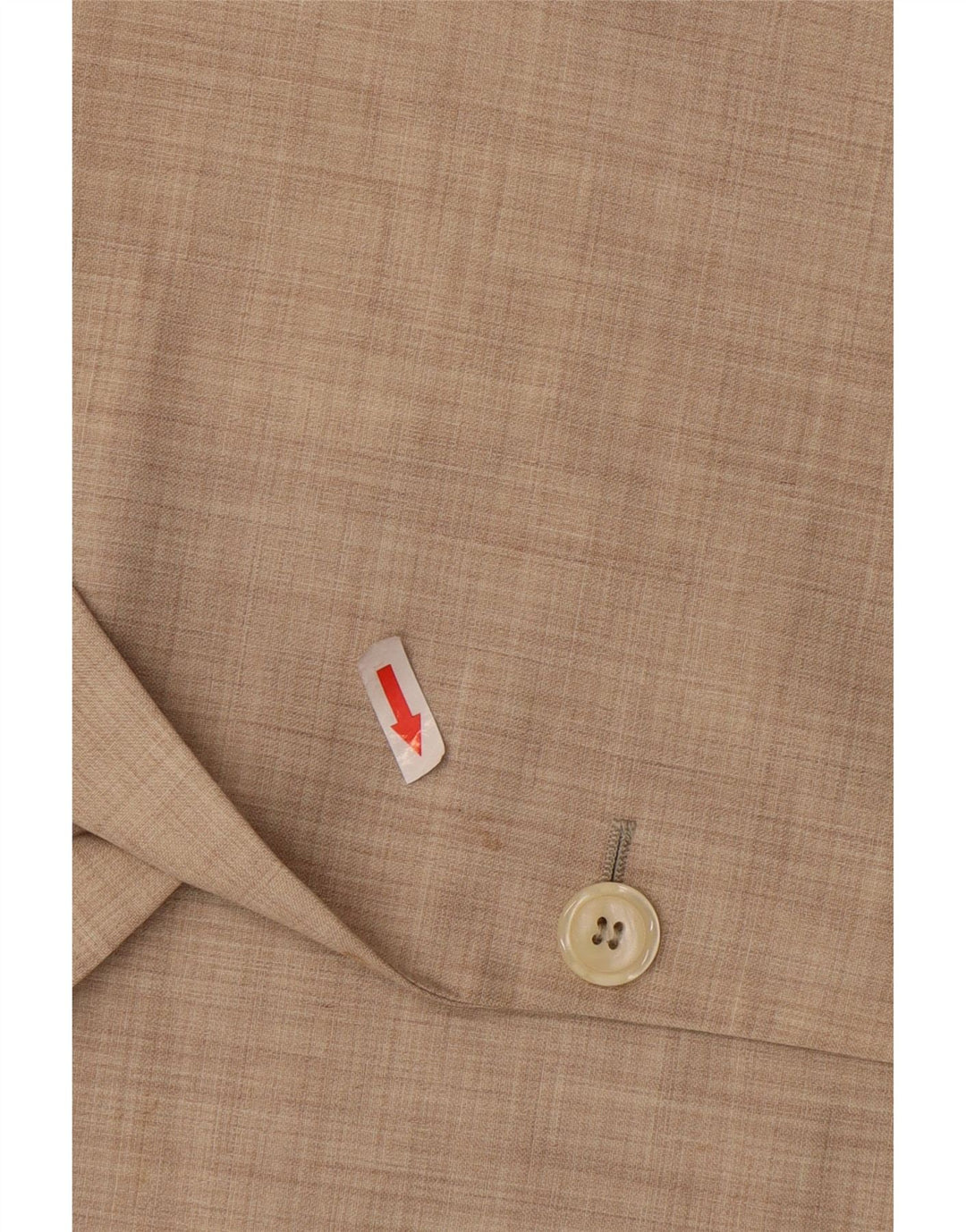 Ravazzolo Mens 2 Button Blazer Jacket IT 46 Small Beige Virgin Wool