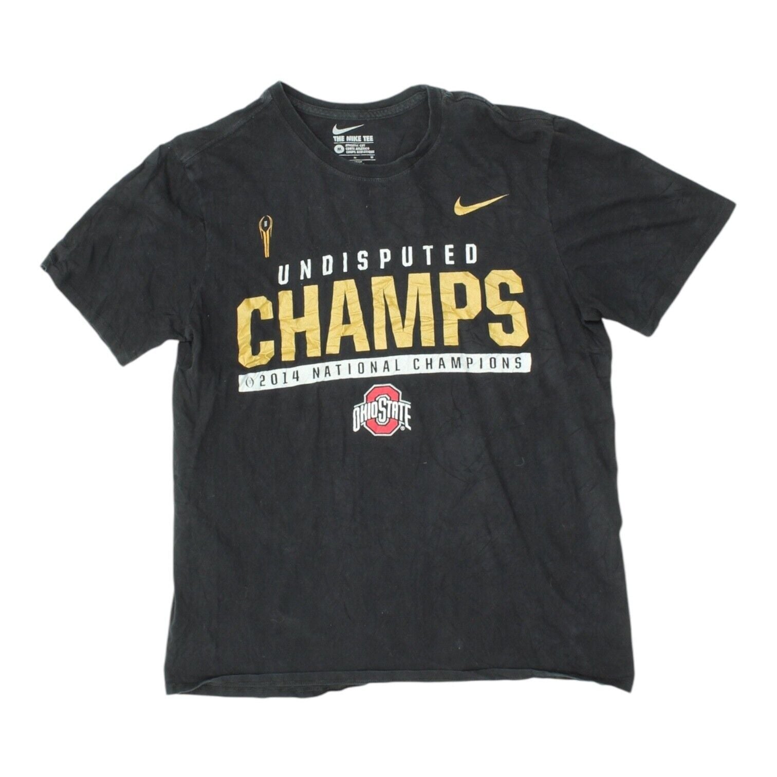 Ohio State 2014 National Champions Mens Black Nike Crew Neck Tshirt Sportswear