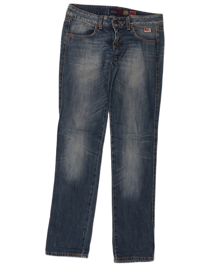 Roy Rogers Womens Straight Jeans W28 L33 Blue Cotton