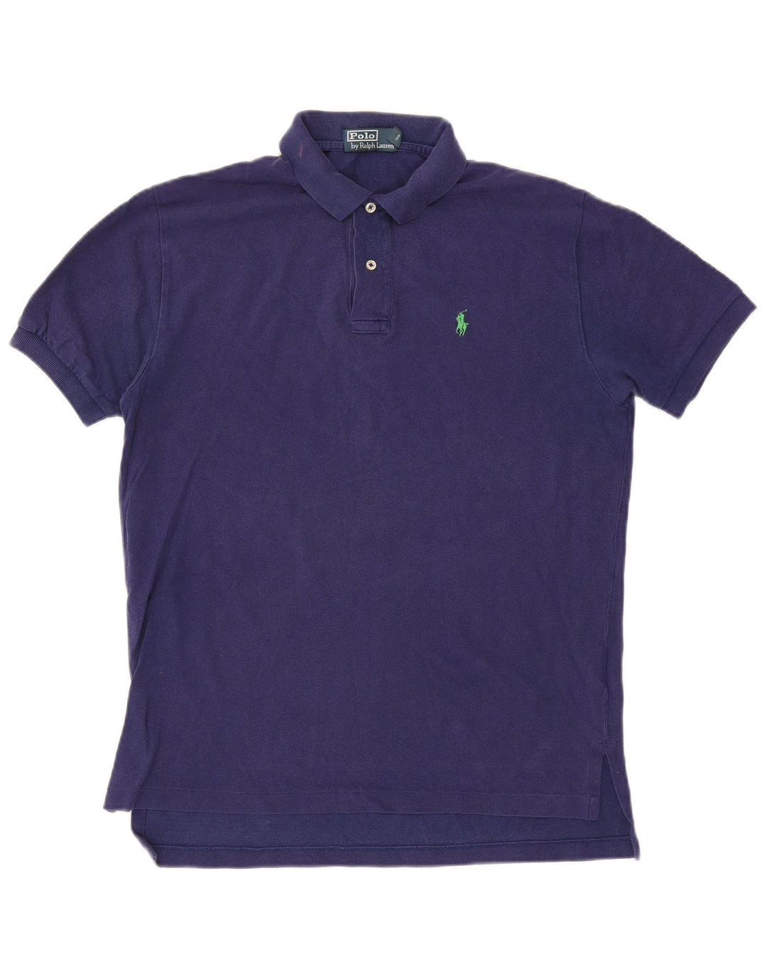 Polo Ralph Lauren Mens Polo Shirt Medium Navy Blue Cotton