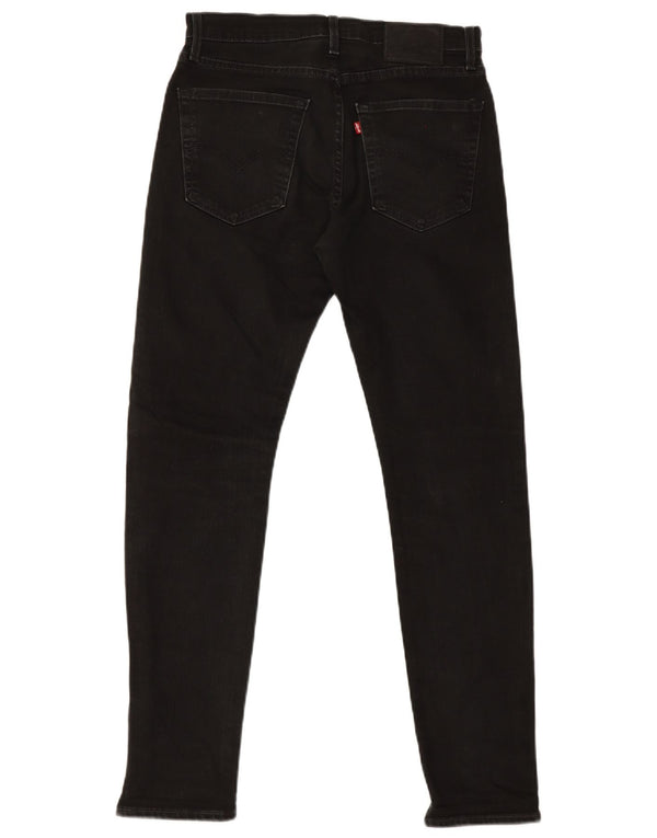 Levi's Mens Slim Jeans W30 L29 Black Cotton