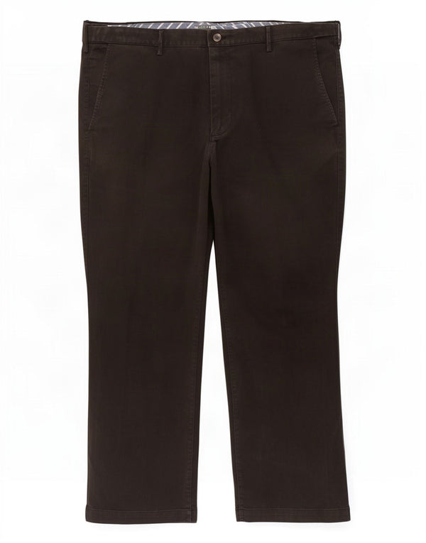 Marks & Spencer Mens Tapered Chino Trousers W42 L29 Black Cotton