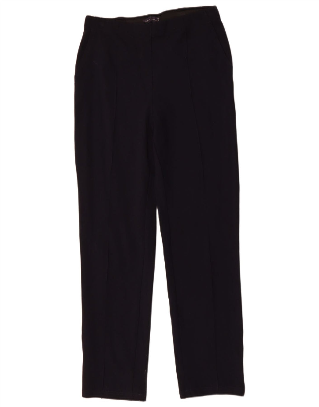 MARKS & SPENCER Womens Chino Trousers UK 12 Medium W30 L31 Navy Blue