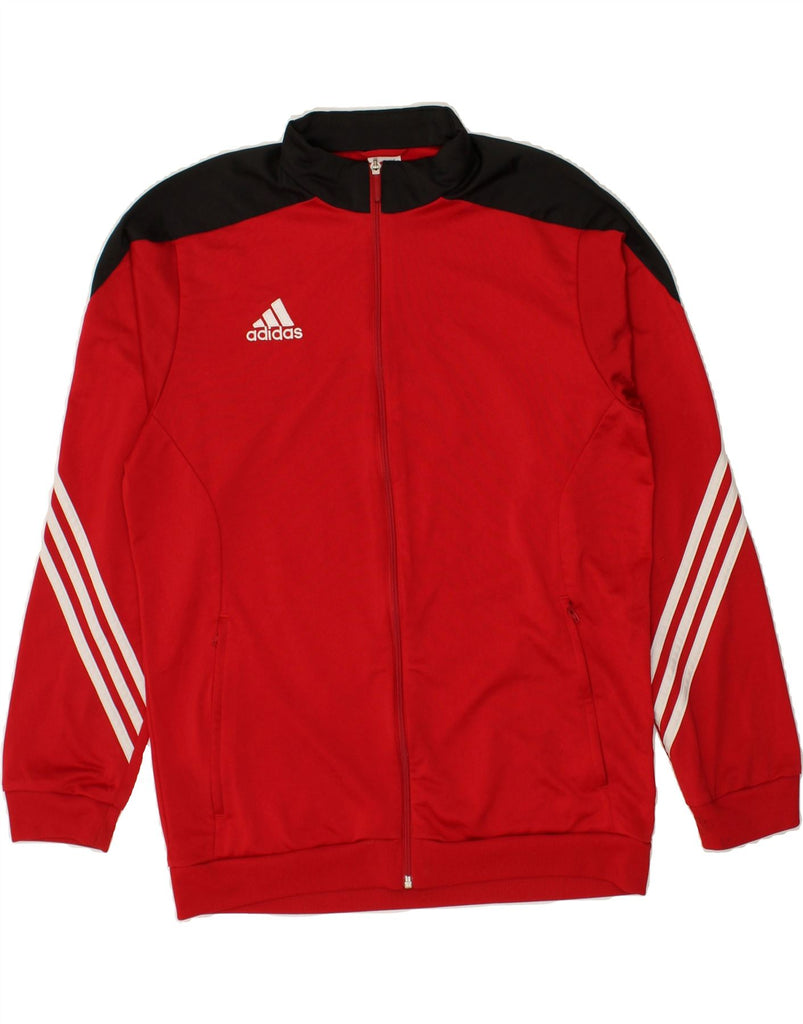 ADIDAS Mens Tracksuit Top Jacket Large Red Colourblock Polyester | Vintage Adidas | Thrift | Second-Hand Adidas | Used Clothing | Messina Hembry 