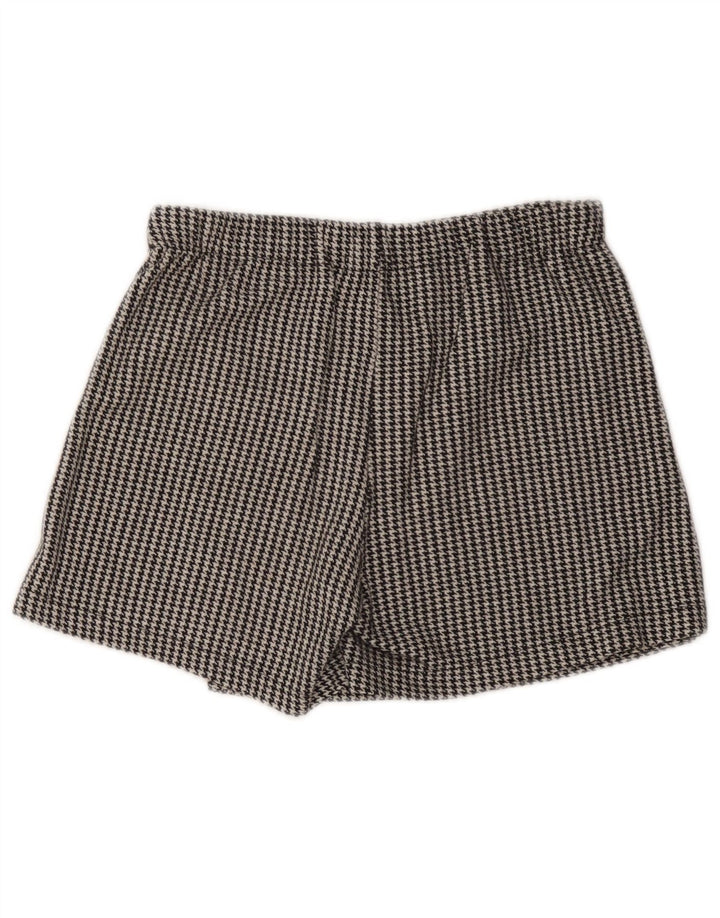 ZARA Girls Skort 11-12 Years W24  Black Houndstooth Cotton