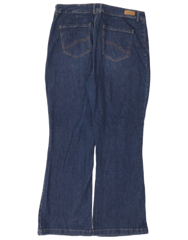 Fat Face Womens Fly Flared Jeans UK 18 XL W36 L31 Blue Cotton