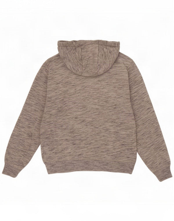 Crew Clothing Womens Hoodie Jumper UK 8 Small Grey Flecked Cotton