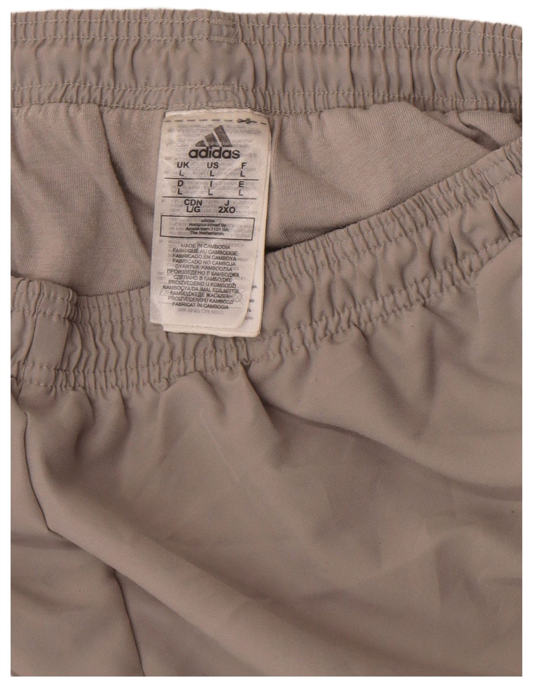 Adidas Mens Tracksuit Trousers Joggers Large Grey Polyester