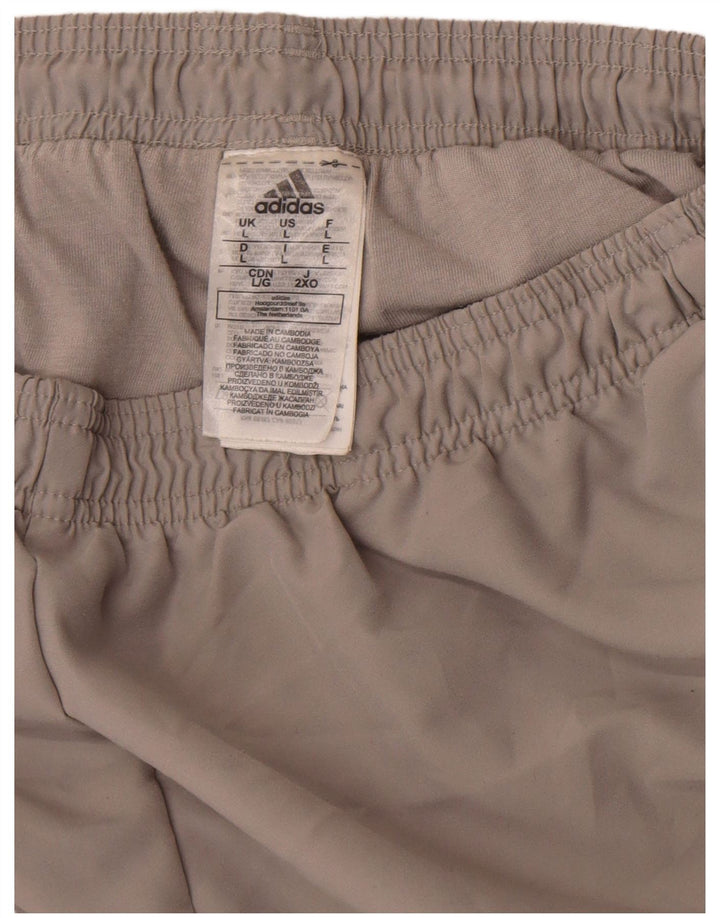 Adidas Mens Tracksuit Trousers Joggers Large Grey Polyester