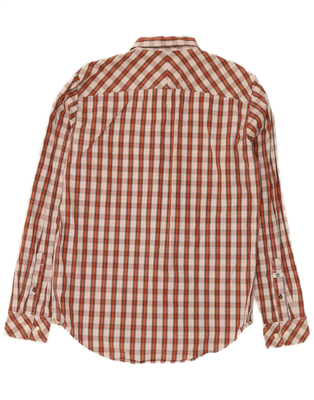 TIMBERLAND Mens Slim Fit Shirt Medium Red Check Cotton