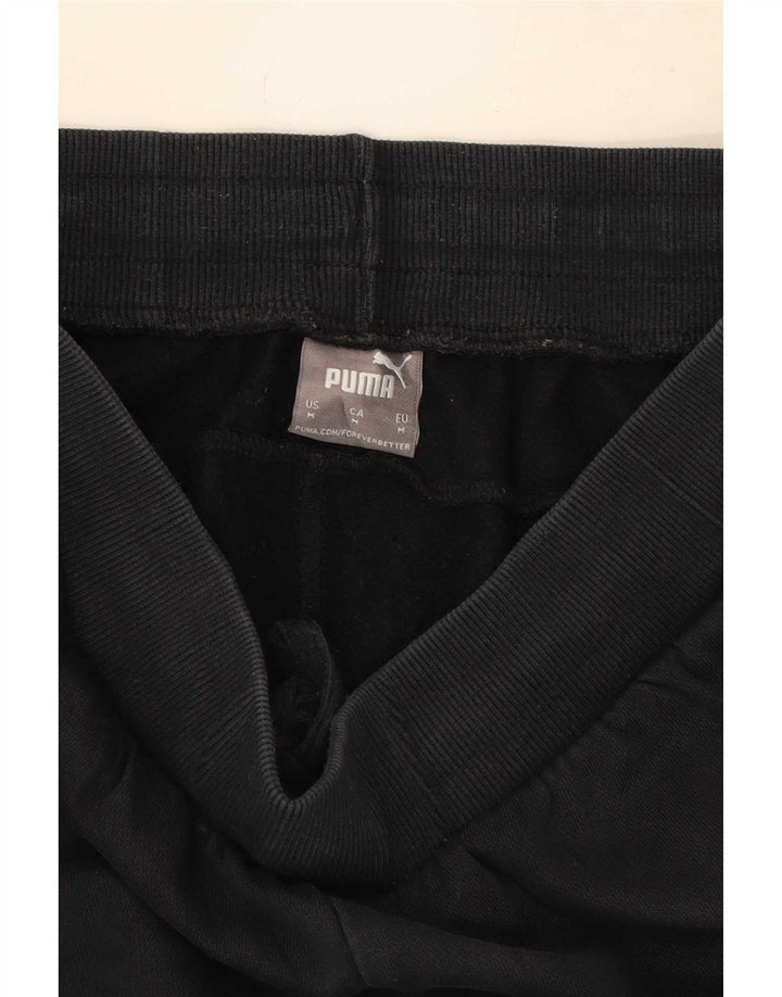 Puma Mens Graphic Tracksuit Trousers Joggers Medium Black Colourblock
