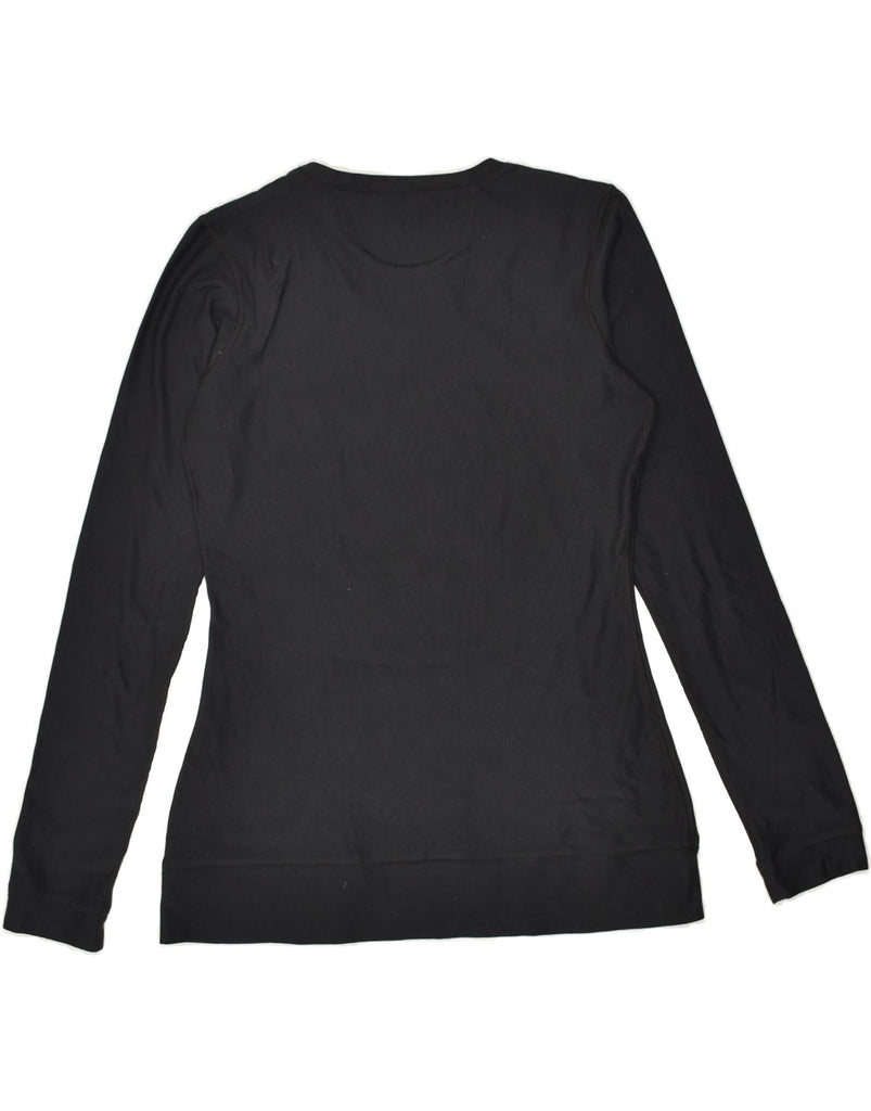 UNDER ARMOUR Womens Top Long Sleeve UK 14 Large Black Polyester | Vintage Under Armour | Thrift | Second-Hand Under Armour | Used Clothing | Messina Hembry 