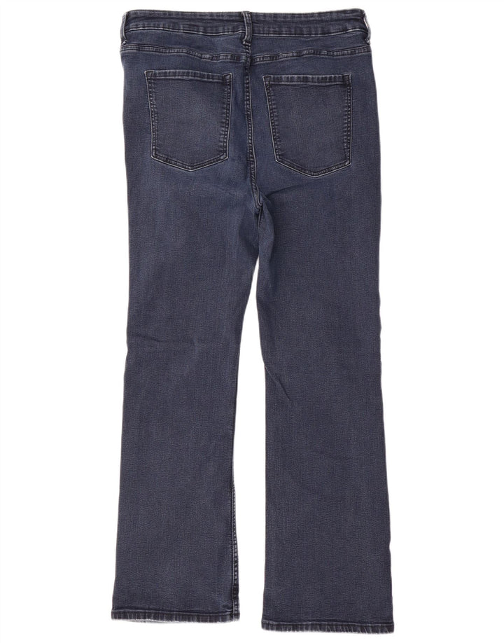 Marks & Spencer Womens Regular Fit Bootcut Jeans UK 16 Large W34 L28 Blue