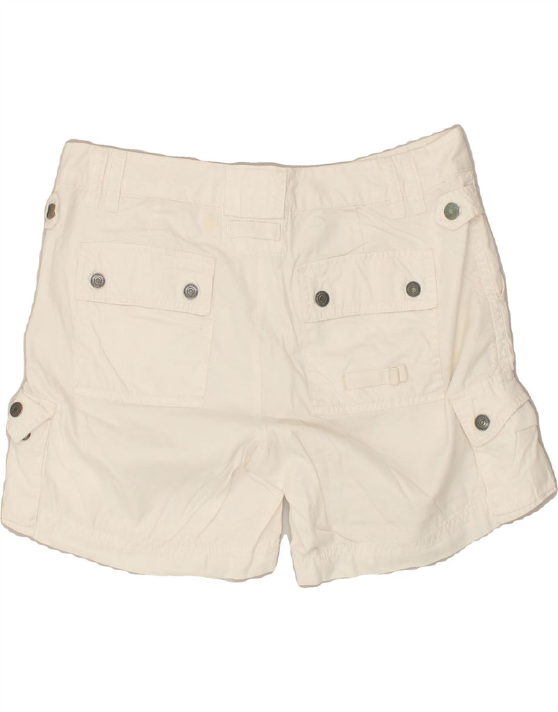 J. CREW Womens City Fit Cargo Shorts US 6 Medium W32 White Cotton | Vintage J. Crew | Thrift | Second-Hand J. Crew | Used Clothing | Messina Hembry 