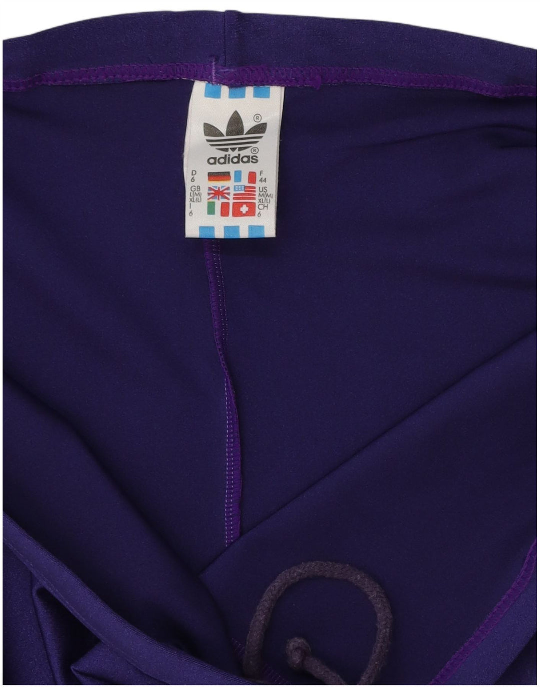 ADIDAS Womens Sport Shorts UK 14 Large  Purple Polyamide