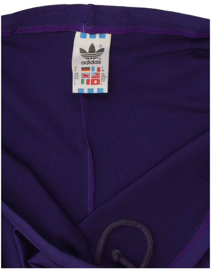 ADIDAS Womens Sport Shorts UK 14 Large  Purple Polyamide