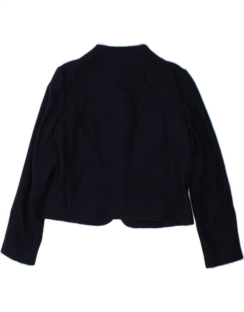 MASSIMO DUTTI Womens Blazer Jacket EU 42 Large Navy Blue Wool Vintage Massimo Dutti and Second-Hand Massimo Dutti from Messina Hembry 