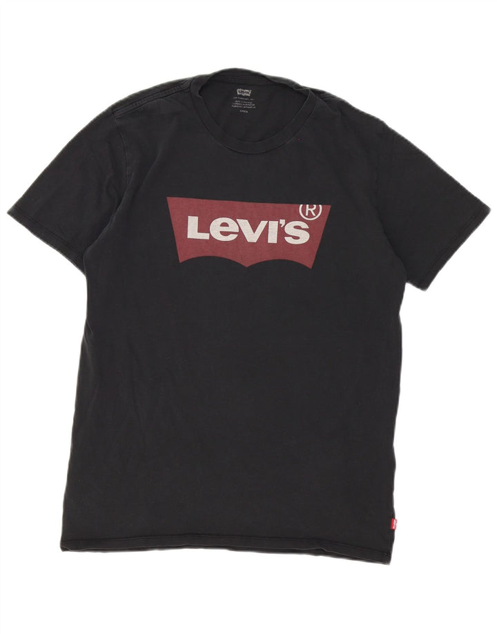 Levi's Mens Graphic T-Shirt Top Small Black Cotton