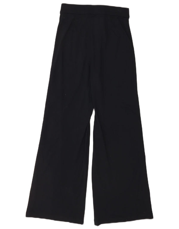 Marks & Spencer Womens High Waist Trousers UK 8 Small W26 L28 Navy Blue