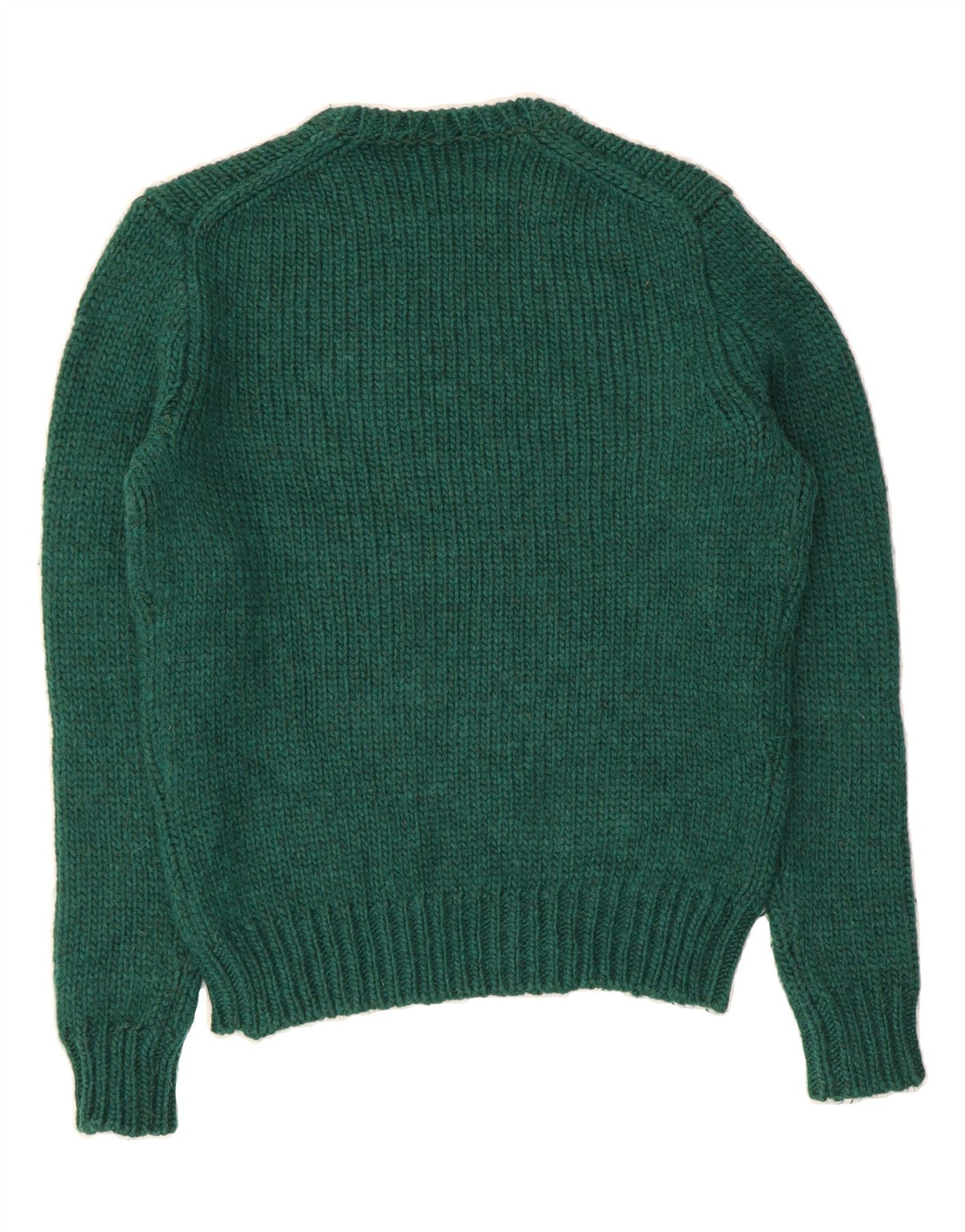 J. CREW Mens Crew Neck Jumper Sweater Medium Green Wool