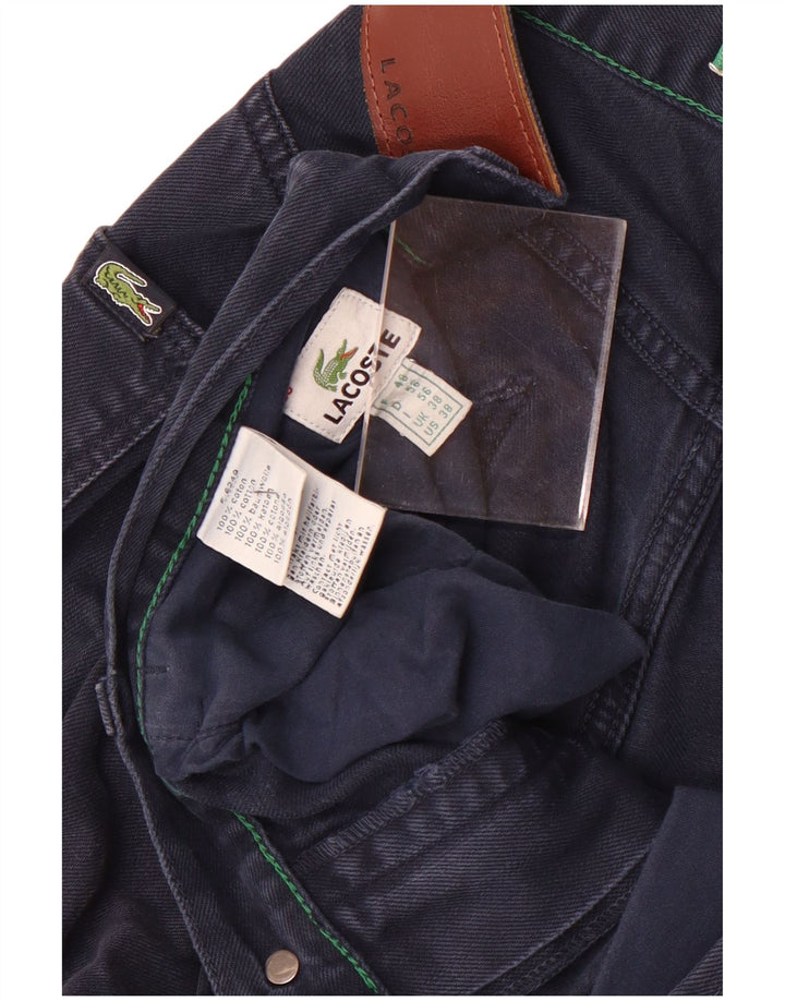 Lacoste Mens Slim Jeans W38 L33 Navy Blue Cotton