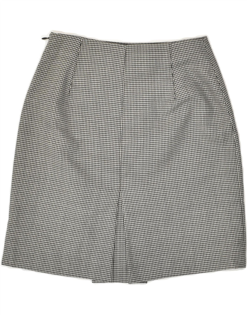 VINTAGE Womens Pencil Skirt IT 36 XS W24  Grey Houndstooth Wool | Vintage Vintage | Thrift | Second-Hand Vintage | Used Clothing | Messina Hembry 