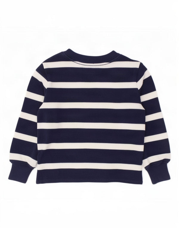 Polo Ralph Lauren Boys Regular Top Long Sleeve 2-3 Years Navy Blue Striped