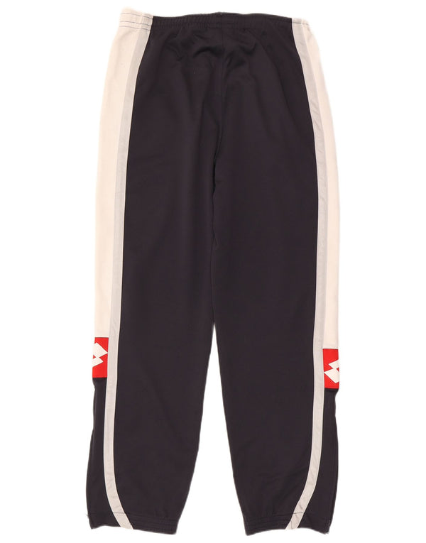 Lotto Mens Tracksuit Trousers Joggers IT 48 Medium Navy Blue Colourblock