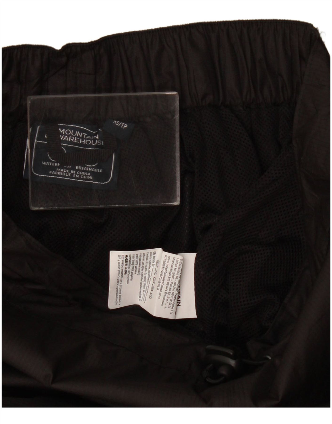 Mountain Warehouse Womens Waterproof Trousers UK 6 XS  Black Polyester