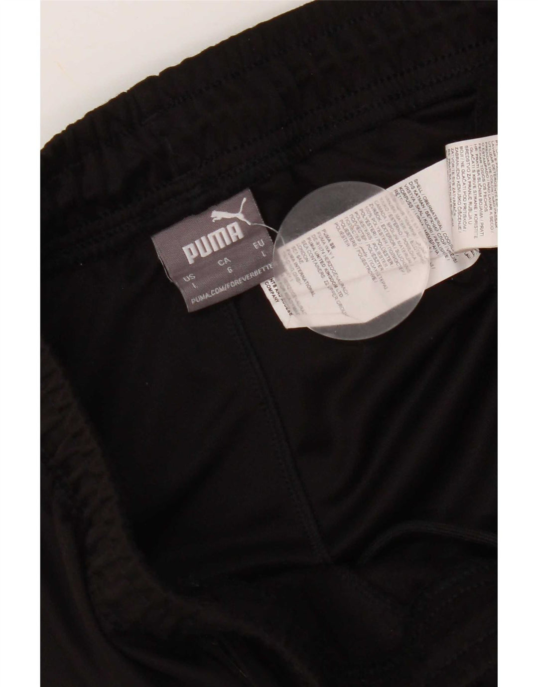 Puma Mens Tracksuit Trousers Large Black Colourblock Polyester