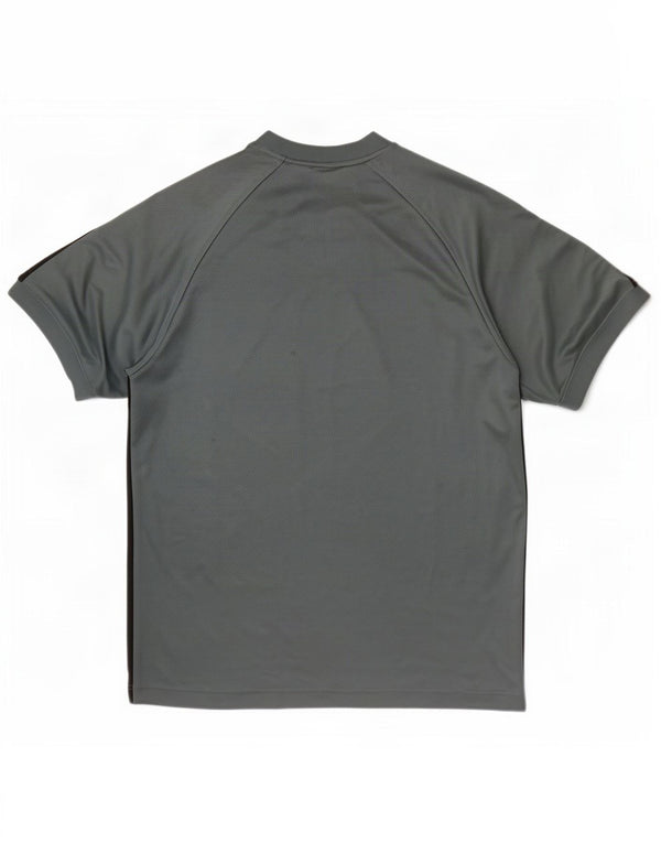 Nike Mens T-Shirt Top Medium Green Colourblock Polyester